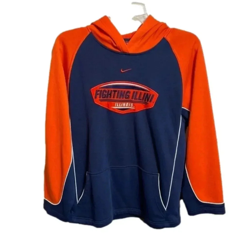Nike Blue and Orange Kids Hoodie